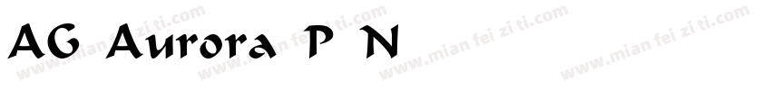 AG Aurora P Norma字体转换
